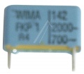 Wima Fkp1 Pulse Capacitor - 142pf-2000v Impulskondensator Fkp1 Rm15 -